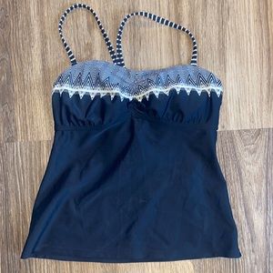 Athleta Gardenia Grove Maritza Tankini Top Size 34 B/C